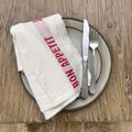 Bon Appetit Tea Towel Red & White