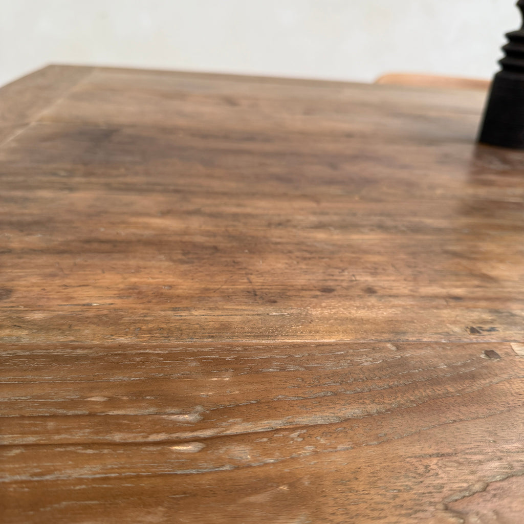Reclaimed dark wood dining Table Henley 220cm x 100cm