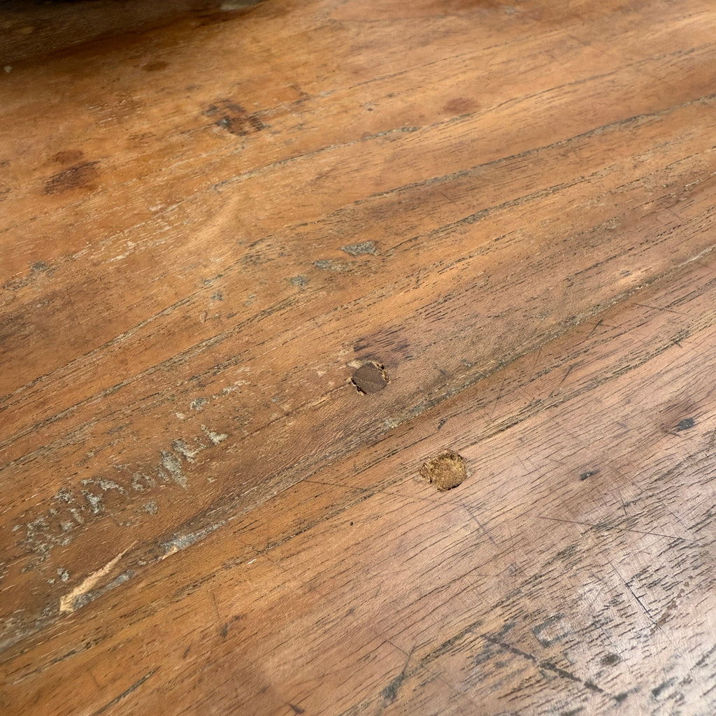 Reclaimed dark wood dining Table Henley 220cm x 100cm