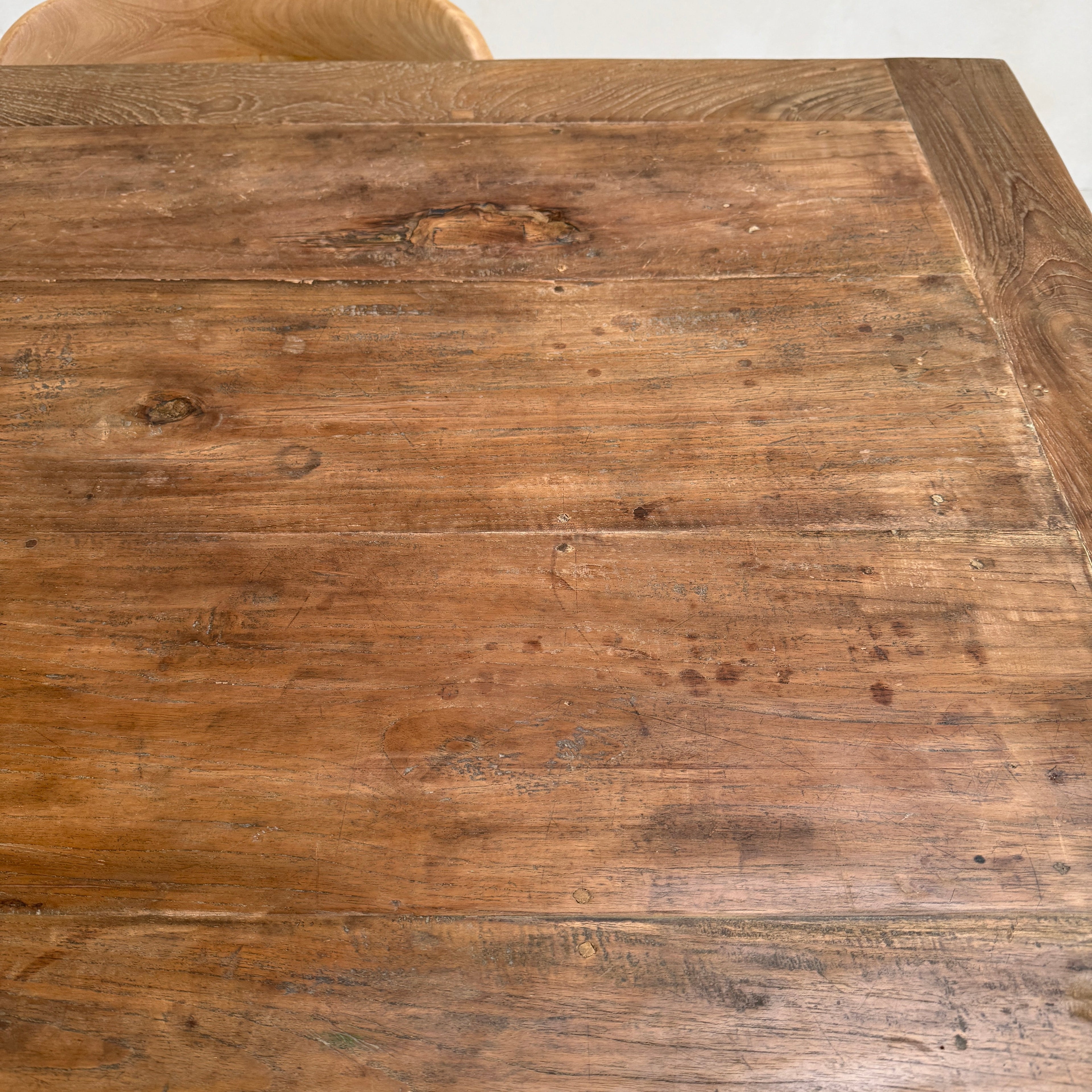 Reclaimed dark wood dining Table Henley 220cm x 100cm