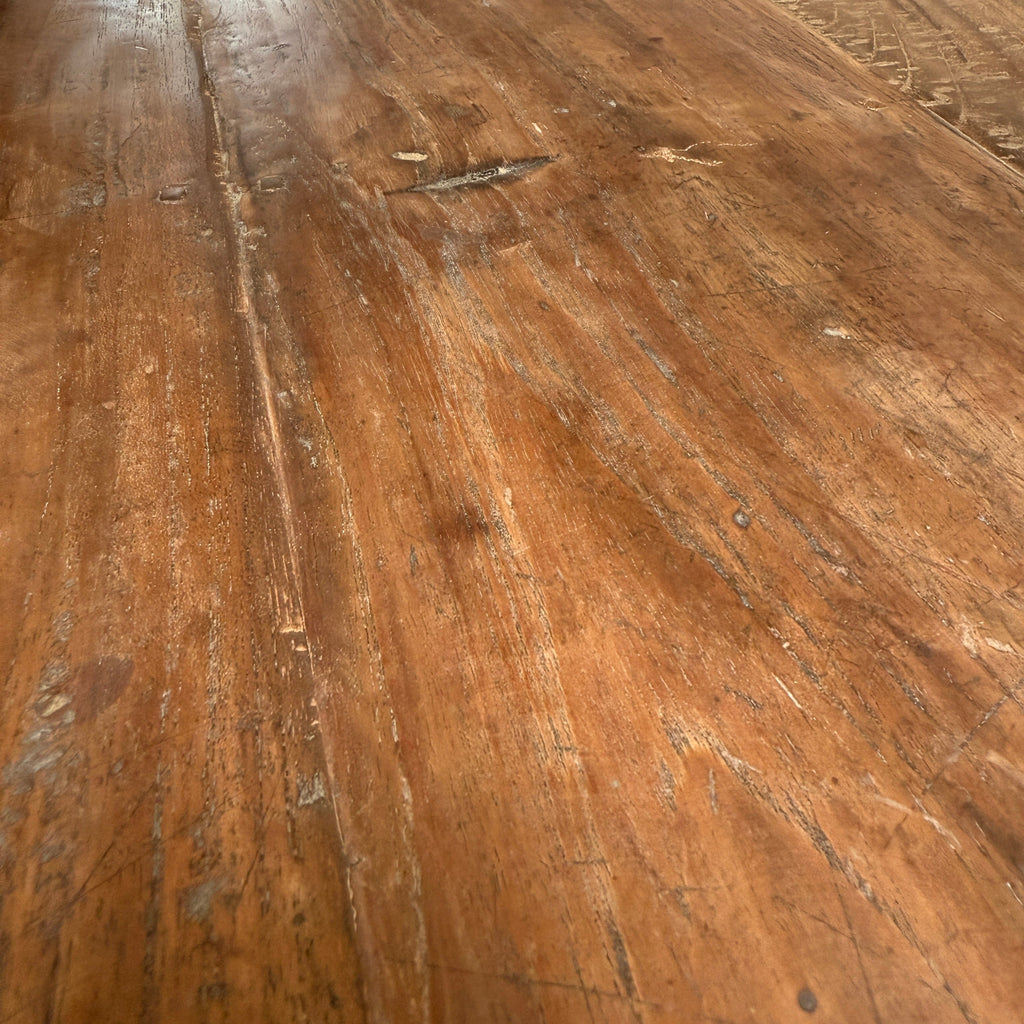 Reclaimed dark wood dining Table Henley 220cm x 100cm