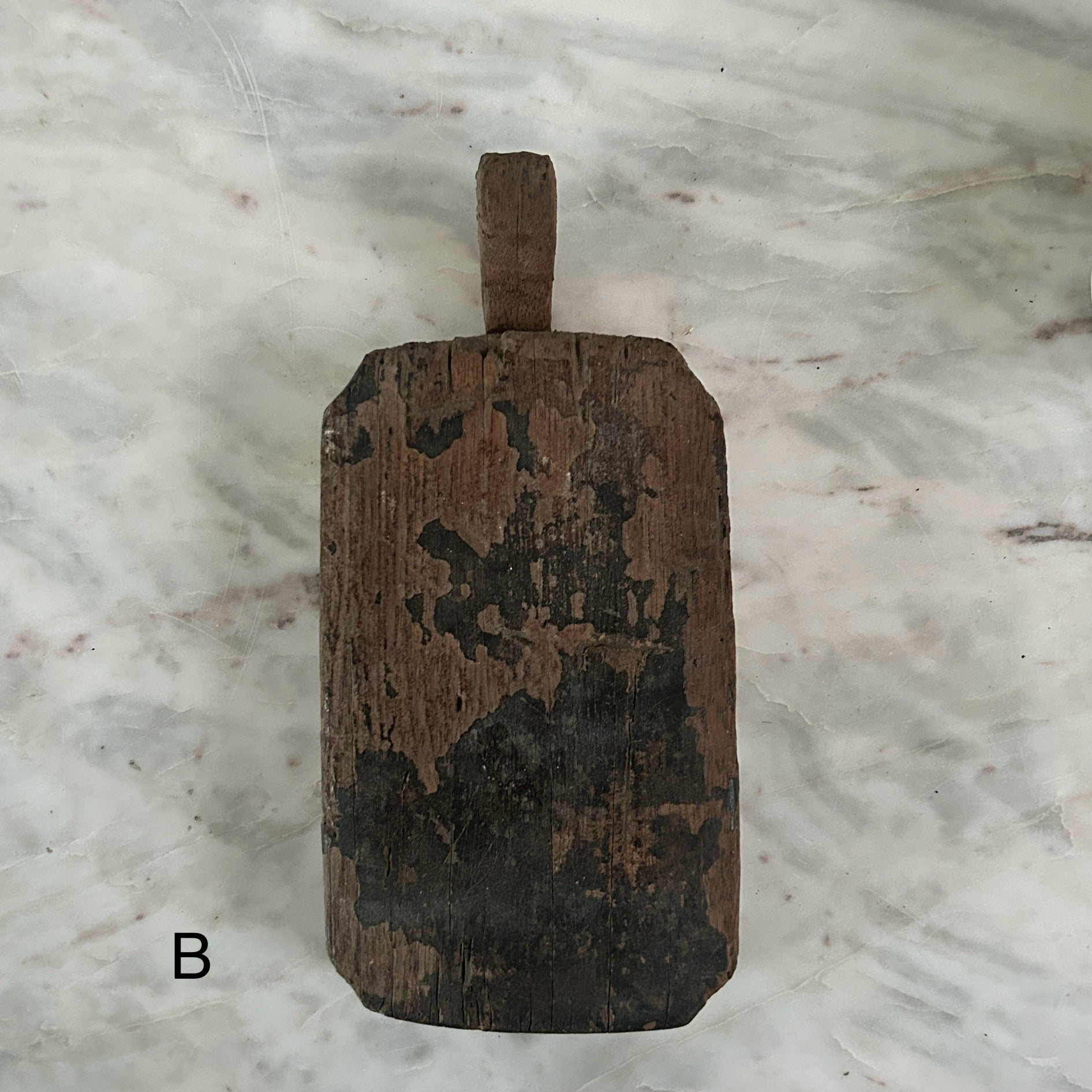 Primitive Wooden Figure | Cotton Pounding Board